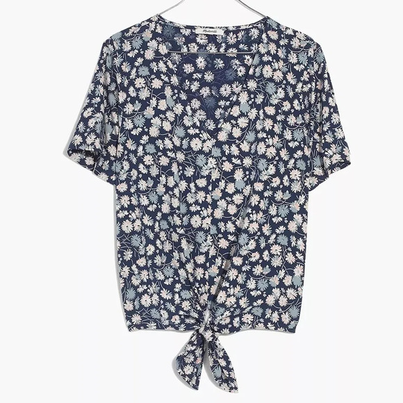 Madewell Tops - NWT Madewell Novel Tie-Front Top in French Floral